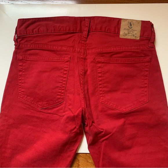 Polo Ralph Lauren Red Skinny Jeans - Picture 8 of 10
